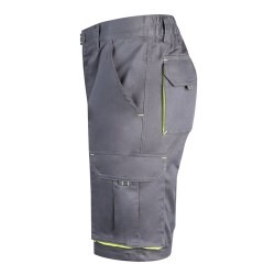 VL HEMERA. Dvoubarevné strečové bermudy s mnoha kapsami (240 g/m²), z bavlny (46 %), EME (38 %) a polyesteru (16 %)