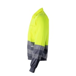 VL NEPTUNE. Dvoubarevná keprová bunda (210 g/m²) z polyesteru (80 %) a bavlny (20 %)