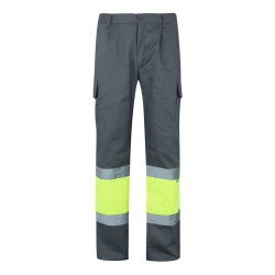 VL POSEIDON LARGE. Dvoubarevné keprové kalhoty s více kapsami (210 g/m²), z bavlny (20 %) a polyesteru (80 %)