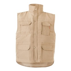 VL MEFITIS. Polstrovaná vesta s kapsami (220 g/m²) z polyesteru (100 %)