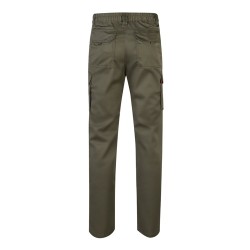 VL LUGH. Strečové kalhoty s mnoha kapsami (240 g/m²) z bavlny (46 %), EME (38 %) a polyesteru (16 %)