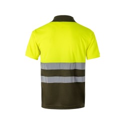 VL CUPID. Dvoubarevná polokošile z ptačí perspektivy (160 g/m²) s krátkým rukávem z polyesteru (100 %)