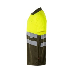 VL CUPID LARGE. Dvoubarevná polokošile z ptačí perspektivy (160 g/m²) s krátkým rukávem z polyesteru (100 %)