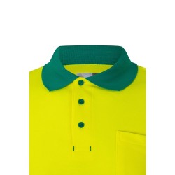 VL PLUTO LARGE. Dvoubarevná piké polokošile (150 g/m²) s dlouhým rukávem z bavlny (55 %) a polyesteru (45 %)