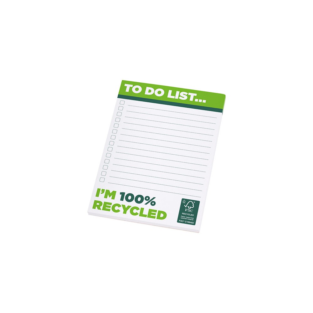Poznámkový blok A6 z recyklovaného papíru Desk-Mate®