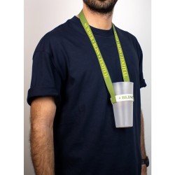 SWINDON. SADA Šňůrka na krk SUBLIMAČNÍ Dlouhá II (20 mm) Duo se sublimačním elastickým držákem na kelímky