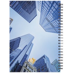 Poznámkový blok Wire-o A5 s pevnými deskami a drátěným hřbetem