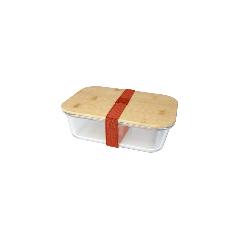 Skleněná obědová krabička s bambusovým víčkem Roby