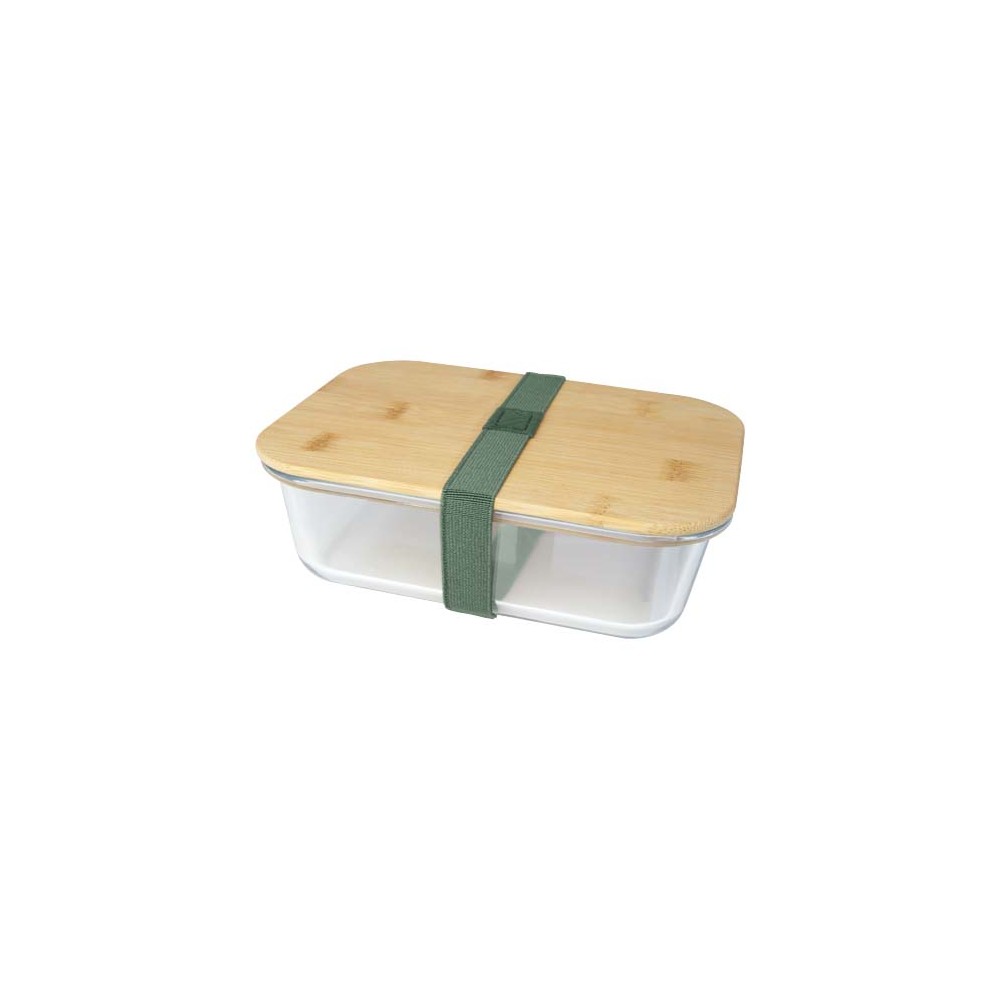 Skleněná obědová krabička s bambusovým víčkem Roby