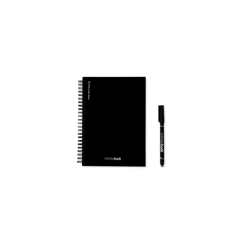 STARTER KIT INFINITEBOOK A5. Sada obsahuje "Infinitebook", čistící sadu, fix a držák na popisovače