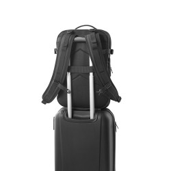 DALLAS. Cestovní batoh z recyklovaného 600D polyesteru s vysokou hustotou pro 17.3" notebook