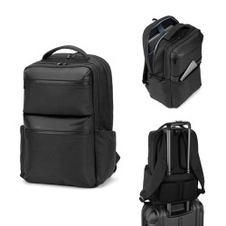 COPENHAGEN. Voděodolný batoh z recyklovaného kepru se dvěma velkými předními kapsami, 17'3"