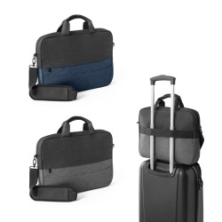 GENOA. Polstrovaná taška na notebook z 600D recyklovaného polyesteru s vysokou hustotou 15"