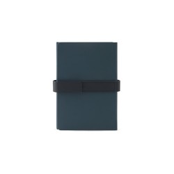 SANDERSON. Poznámkový blok A5 z PU (50 % recyklovaný) se dvěma bloky: linkované stránky a obyčejné stránky