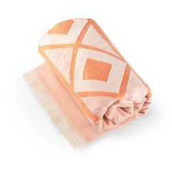 MALEK. Multifunkční a osuška (350g/m²) vyrobená z lehké a odolné bavlny (85 %) a recyklované bavlny (15 %)