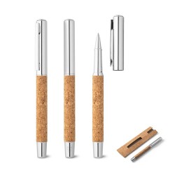 ANDREW. Pero s tělem z nerezové oceli (90% rSS) a korkem s klipem