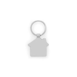 GASTON HOUSE. Kovový přívěšek na klíče ve tvaru domu ze zinku a bambusu