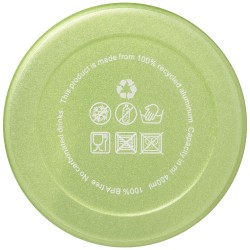 Hliníková láhev na vodu Oregon z recyklovaného hliníku s certifikací RCS a karabinou, 400 ml