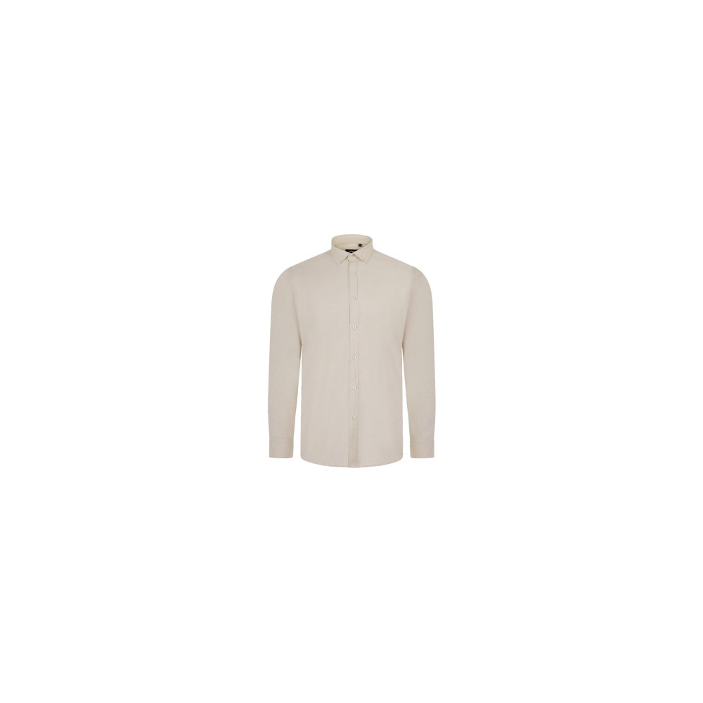 VL PRITHVI MAN. Pánská oxfordská košile (180 g/m²) z bavlny (50 %), polyesteru (45 %) a elastanu (5 %)