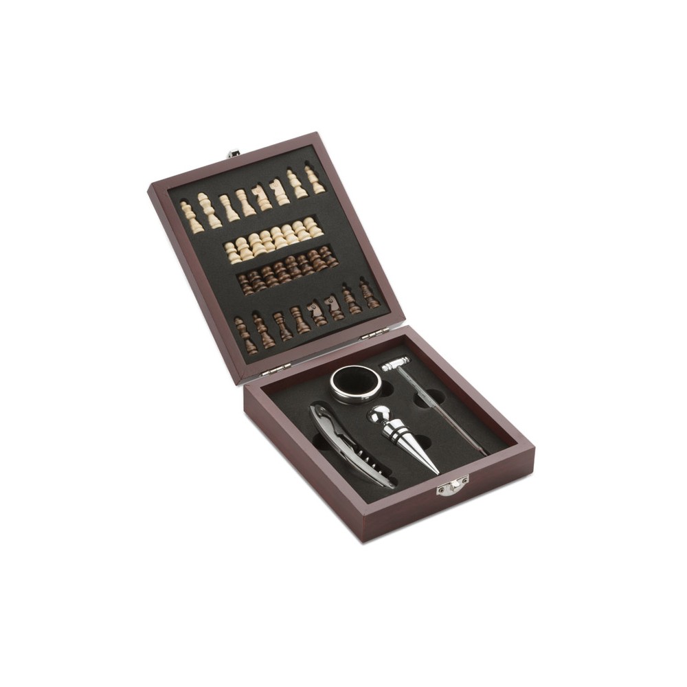 Souprava k vínu se šachy TREBB