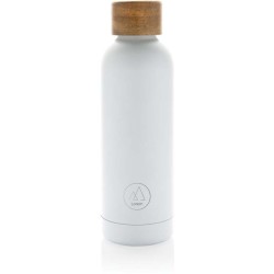 Termo lahev Wood z RCS recyklované nerezové oceli