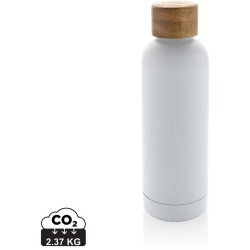 Termo lahev Wood z RCS recyklované nerezové oceli