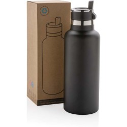 Termo lahev Hydro z RCS recyklované nerezové oceli s brčkem
