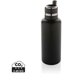 Termo lahev Hydro z RCS recyklované nerezové oceli s brčkem