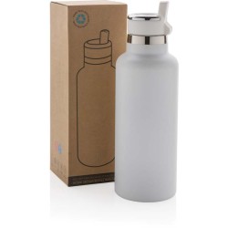Termo lahev Hydro z RCS recyklované nerezové oceli s brčkem