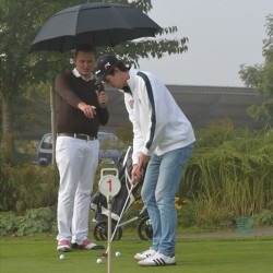 Golfový deštník s okýnkem