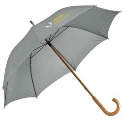 BETSEY. 190T polyesterový deštník s dřevěnou rukojetí