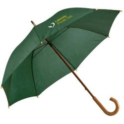 BETSEY. 190T polyesterový deštník s dřevěnou rukojetí