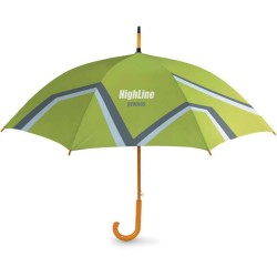 Automatický deštník s dřevěnou rukojetí a celoplošným tiskem