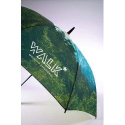 Větruodolný prémiový deštník s celoplošným tiskem