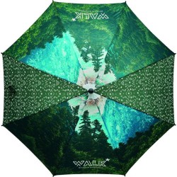 Větruodolný prémiový deštník s celoplošným tiskem