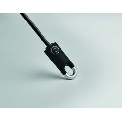 Skládací deštník s klipsovou rukojetí a celoplošným tiskem