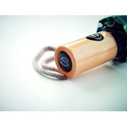 Skládací deštník s dřevěnou rukojetí a celoplošným tiskem