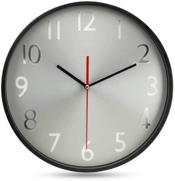 Nástěnné hodiny s hliníkovým ciferníkem