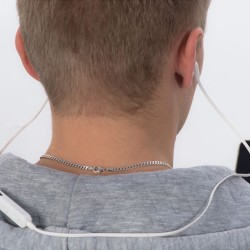 Bezdrátová pecková sluchátka bílá