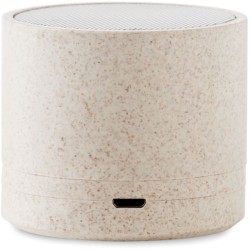 Round bass+ BT reproduktor, sláma/ABS