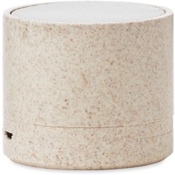 Round bass+ BT reproduktor, sláma/ABS