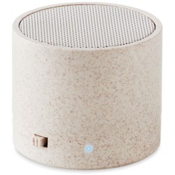 Round bass+ BT reproduktor, sláma/ABS