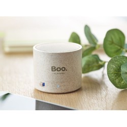 Round bass+ BT reproduktor, sláma/ABS