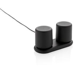 Set bezdrátově nabíjených stereo reproduktorů