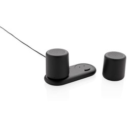 Set bezdrátově nabíjených stereo reproduktorů