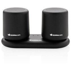 Set bezdrátově nabíjených stereo reproduktorů