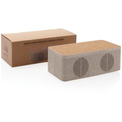 Bezdrátový reproduktor a nabíječka z pšeničné slámy