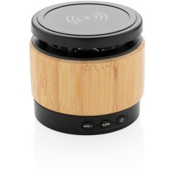 Bambusový bezdrátový reproduktor a nabíječka