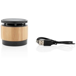 Bambusový bezdrátový reproduktor a nabíječka