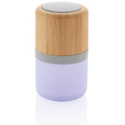Bambusový reproduktor 3W s náladovým světlem